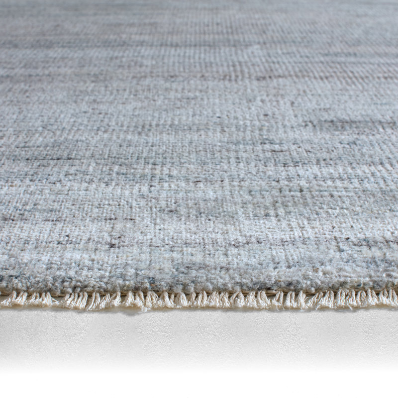 Jaipur Living Origin SAG02 Handknotted Solid Light Blue and Light Gray Area Rug (12'x15'), Rectangle 13' x 18'