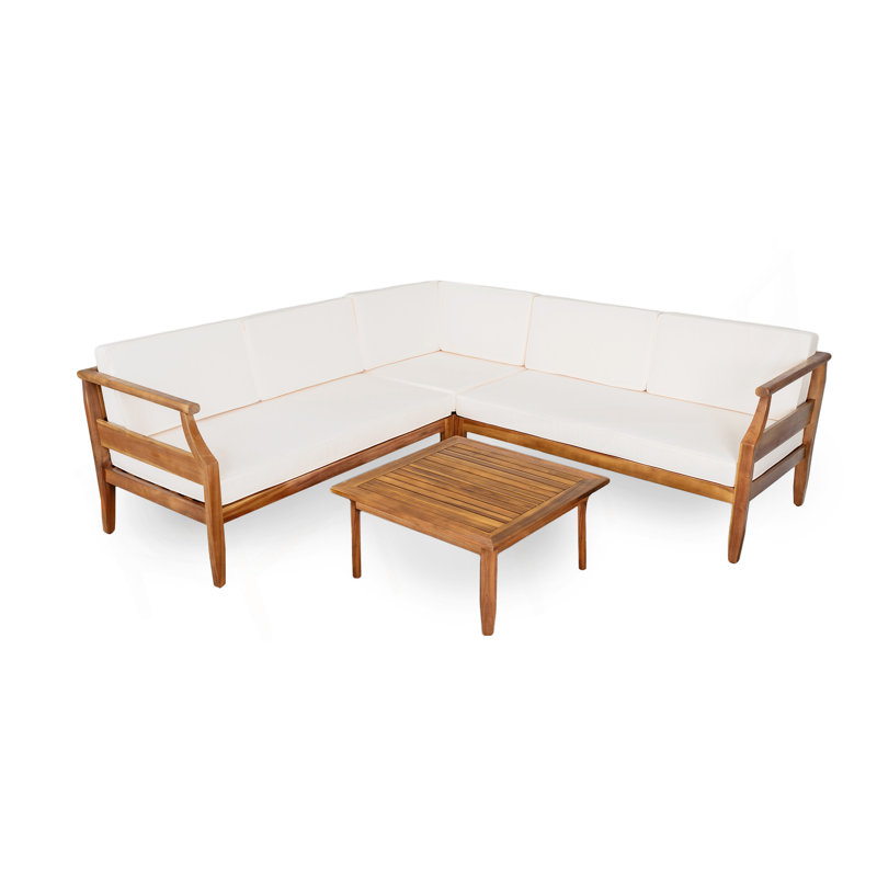 Ensemble de canapés en bois 4 pièces ACACIA