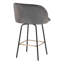 Tabouret de comptoir à hauteur fixe avec pivot-302373781