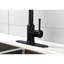 Robinet de cuisine rétractable en acier inoxydable, noir mat, poignée simple, 3 options de débit d'eau, robinet de finition noir avec rétractable, acier, modes, fonctionnalité avancée-722635257