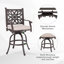 Alexamarie Aluminum Outdoor 27.8'' Bar Stool with Cushion