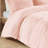 Twin/Twin Xl Comforter With Shaggy Fur - Blush Warm Reverse For Refreshing