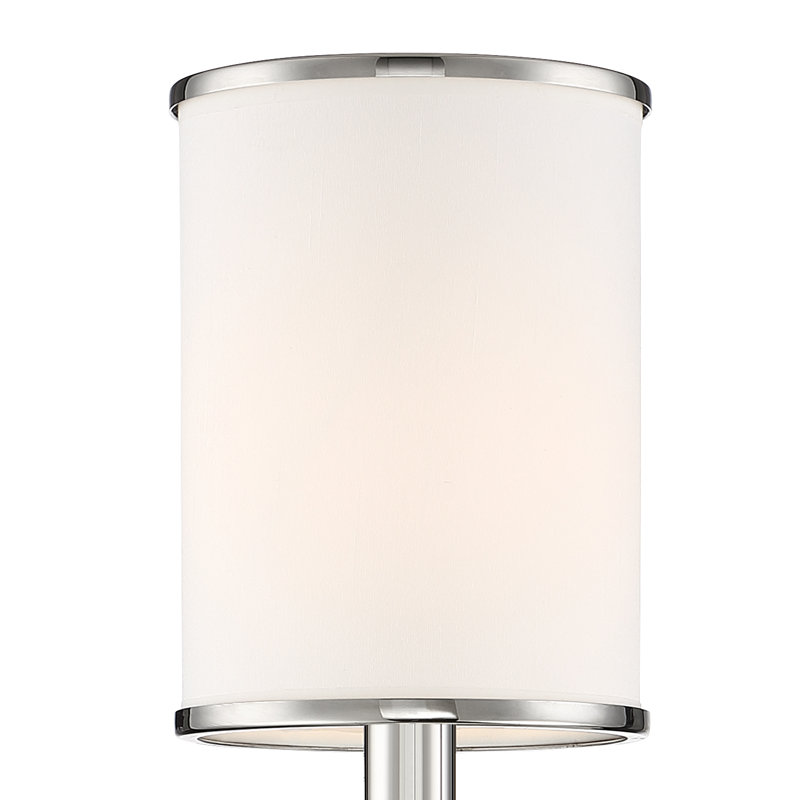 Buntingford Candle Wall Light, Polished Nickel
