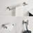 3 Sus304 Stainless Steel Bathroom , Brushed Nickel, Bath Shower Components (Robe Hook, Toilet Paper Holder, Towel Bar Stable Fixtures-699853594