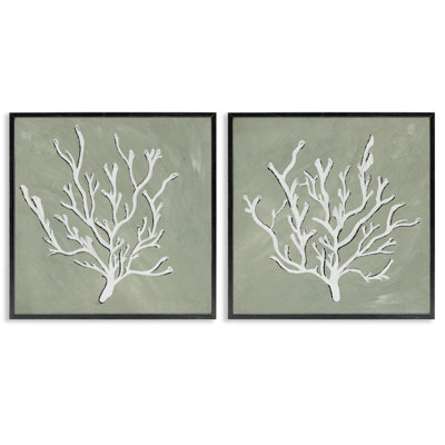 Ensemble de 2 giclées blanches par Nola James