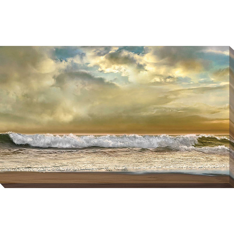 «Evening Wave», reproduction, H 18 po x l 30 po x P 1 po, Toile tendue