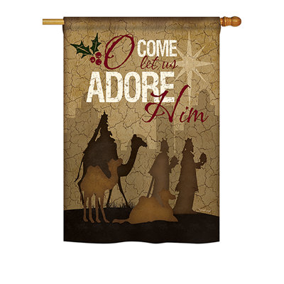 Asdvadzadur Double Sided 40'' H x 28'' W Polyester Garden Flag