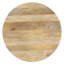 Table basse de 89 cm de large en bois de manguier massif, finition naturelle et noire.