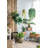 S/2 Iron Flower Pot L:13x13x14.5'' S:11x11x13.5''
