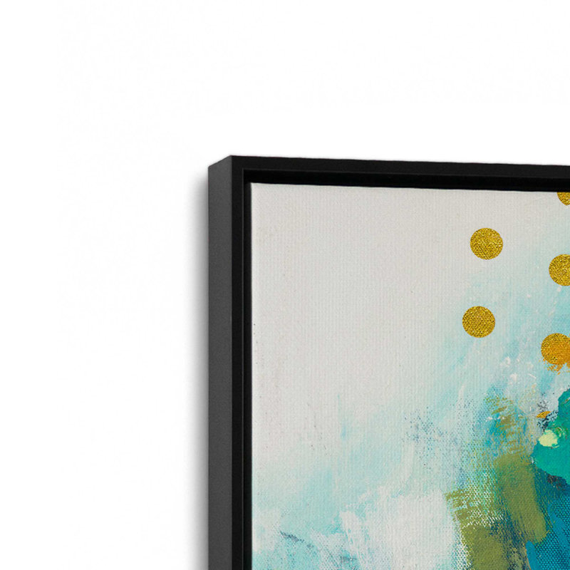 Reproduction d'art sur toile Outburst, «Floater», reproduction encadrée sans passe-par, H 20 po x l 20 po, Noir