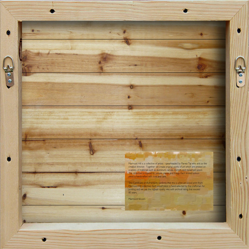« architectonic knowledge », reproduction d’art sur bois de pin naturel, H 40 po x l 40 po x P 1,5 po