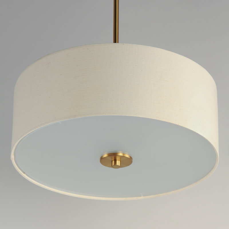 Juna 3 - Light Brass Drum Pendant