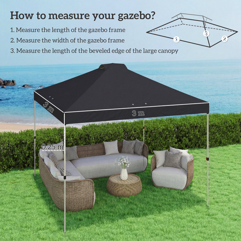 Replacement Canopy Top, Black