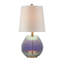 Lampe de table en verre irisé