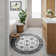 Round Traditional Vintage Overdyed Retro Accent Rug,Non-Slip Boho Ethnic Retro Non-Shedding & Easy Care Carpet For Living Room/Bedroom