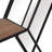 Geometric Metal and Wood Wall Storage with Mirror Accents, Modern Hexagonal Floating Shelf, Stylish Decorative Organizer-390142537