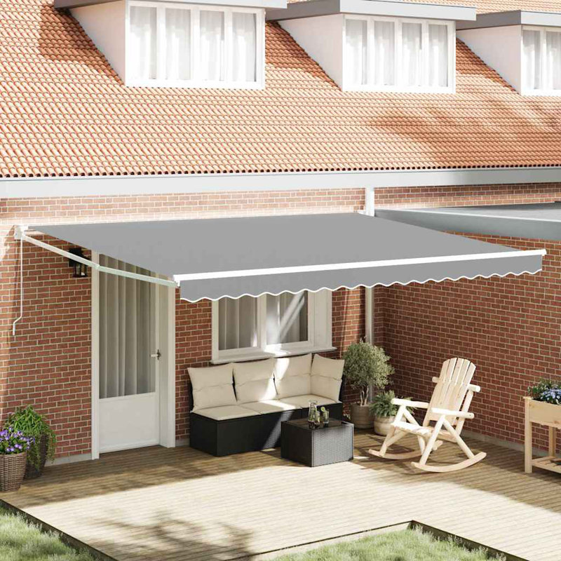 VidaXL 300cm D Retractable Door / Window Awning, 400 cm W x 300 cm D