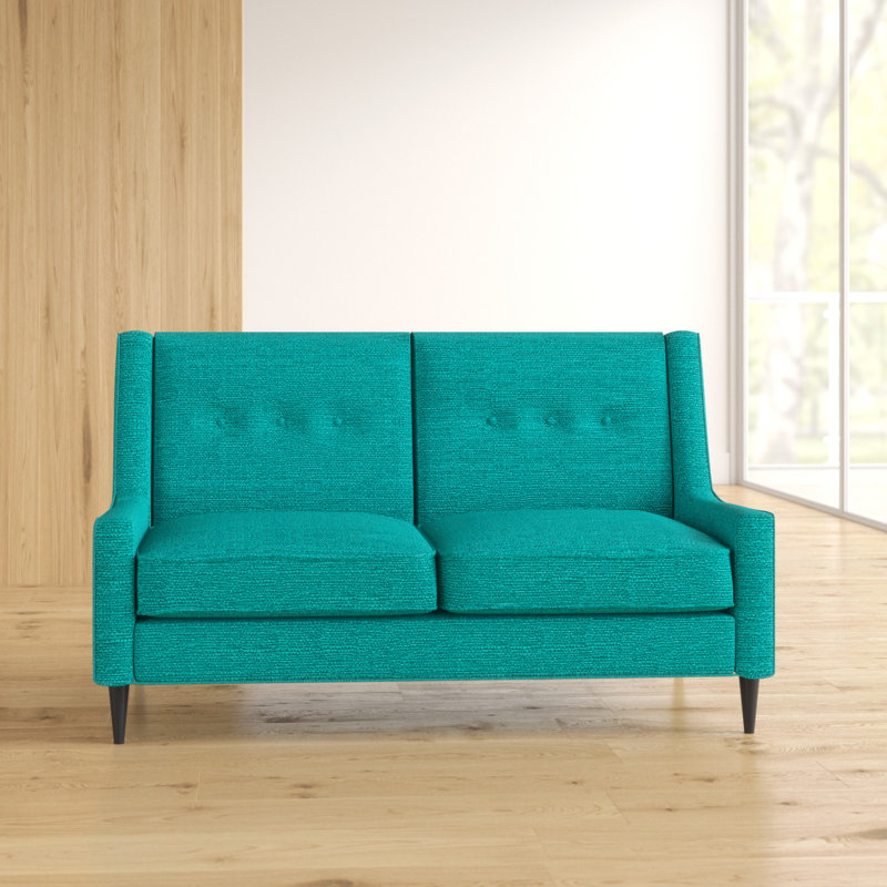 Augusta Plaza 2 Seater Loveseat, Turquoise