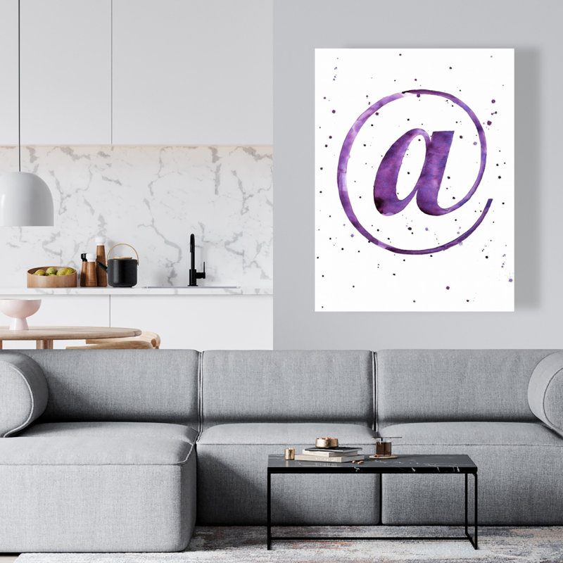 At At Mauve - typo unique et symboles décoratifs pour la maison