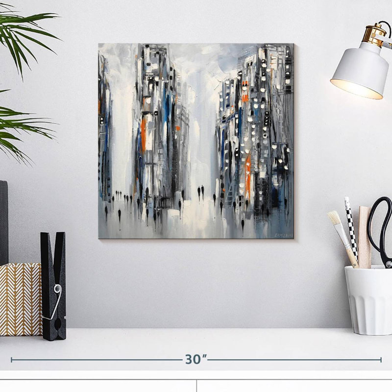 Avery City I, 16" H x 16" W