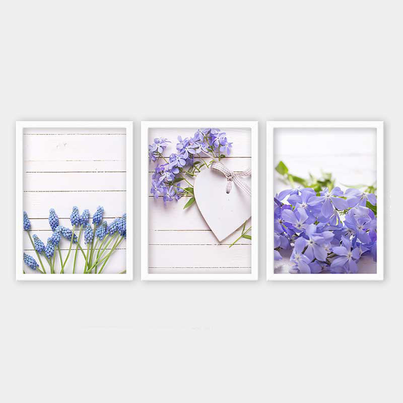 Superbe ensemble de peintures décoratives encadrées (3 pièces) de 21,7 po x 29,5 po chacune | Cadre 100% bois avec polystyrène de 0,8 pouce | Impression numérique UV | Parfait pour la décoration murale de salon, de bureau et de galerie