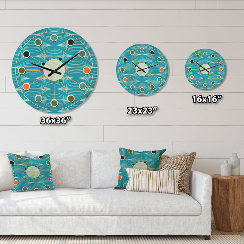Horloge murale Mid-Century, Moyenne