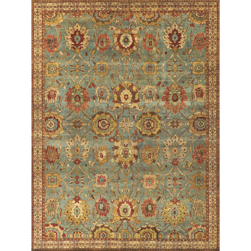 Antique Weave Serapi Wool Oriental Area Rug, Rectangle 9' x 12'