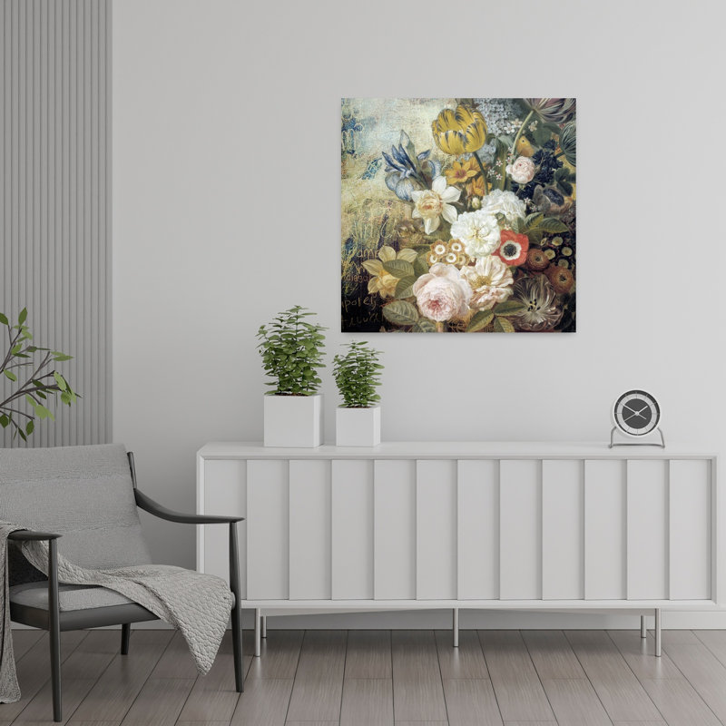 Art contemporain tulipe contemporaine, H 24 po x l 24 po