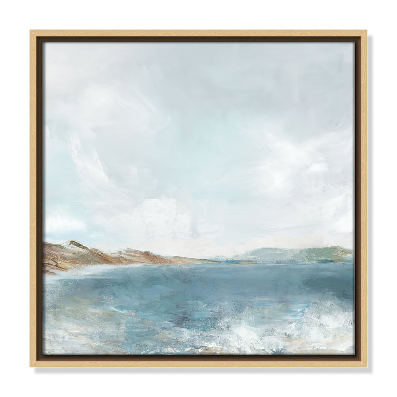 Echoes in Blue Print par PI Studio, H 17,5 po x l 17,5 po, Flotteur naturel