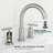 Widespread 2 Handles Bathroom Faucet with Water Supply Lines-1444180104-1460934841