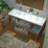 59 in. W x 19.6 in. D Wall Mounted Floating Vanity with Resin Composite Vanity Top-88075220-88075222