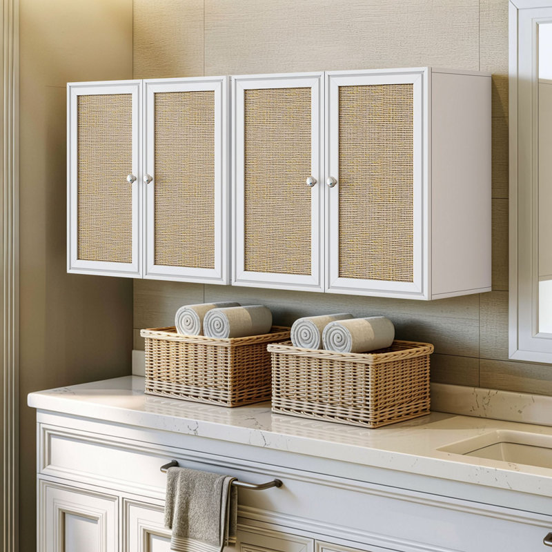 48" Laundry Wall Amount Cabinet, White
