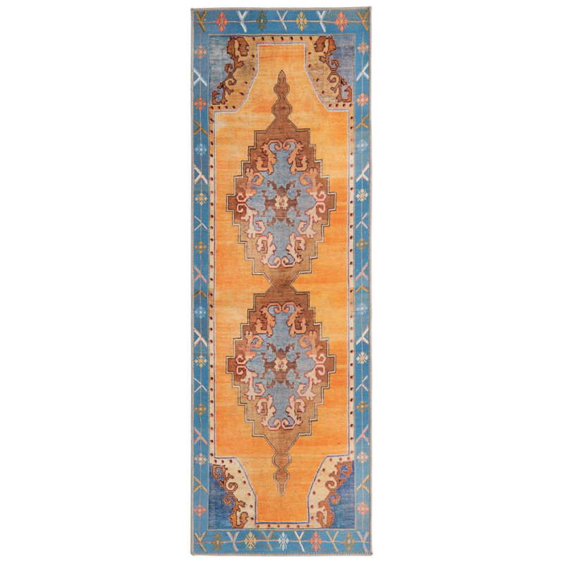 Oppie Chenille Oriental Indoor Rug, Runner 2' x 6'
