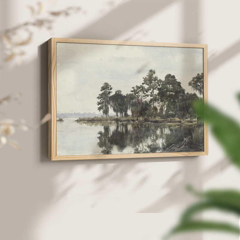 Paysages rétro-CCLIV - reproduction encadrée, H 8 po x l 10 po, Naturel