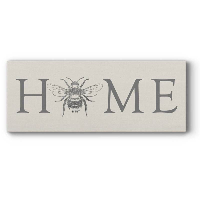 " Bee Home ", 12" H x 30" W x 1.5" D