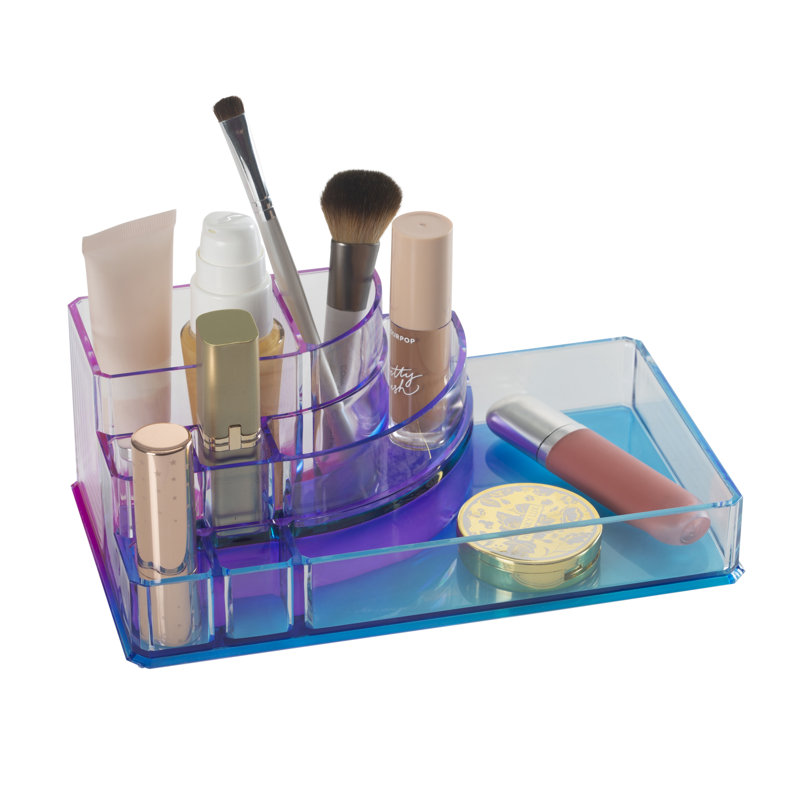 Plastic 8 Compartment Makeup Organizer