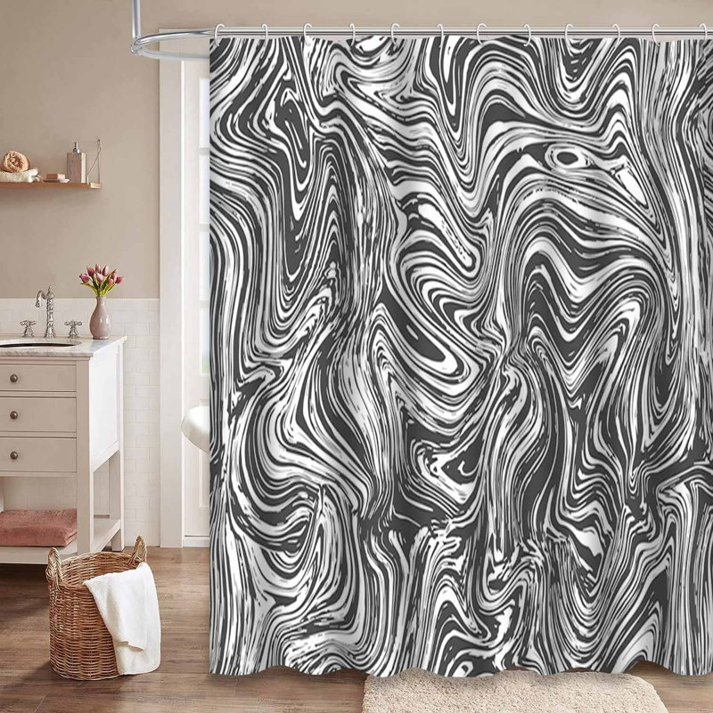 Rideau de douche Marble, L 72 po x l 84 po