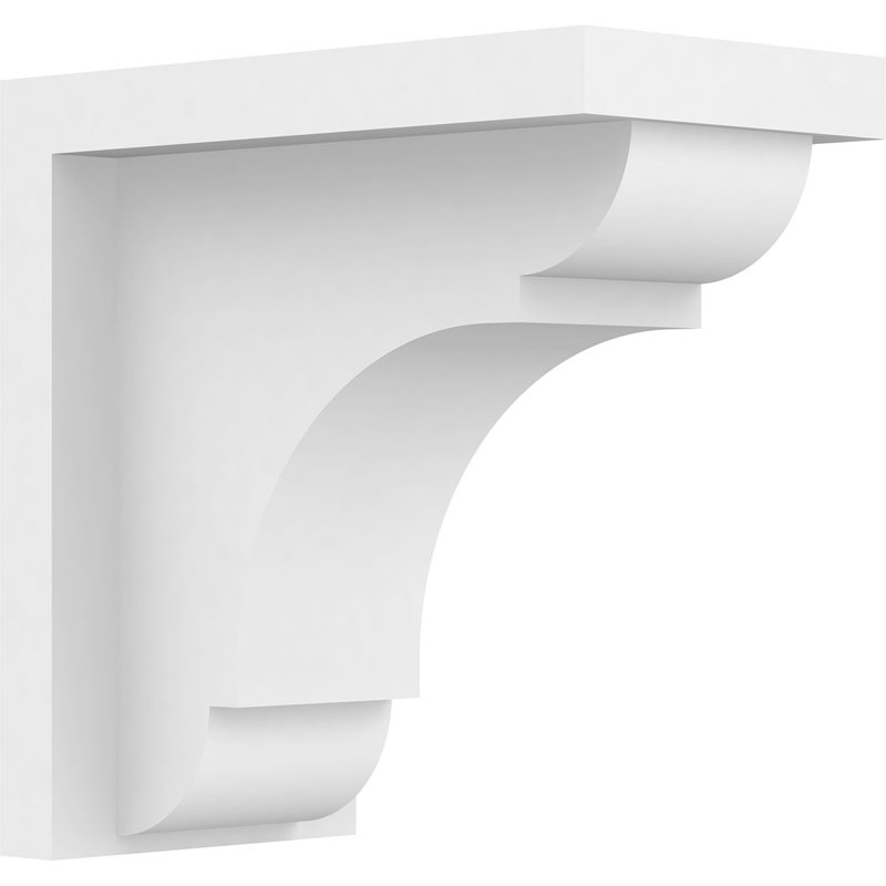 5"W x 9"D x 9"H Standard Bryant Architectural Grade PVC Bracket, 9" H x 5" W x 9" D