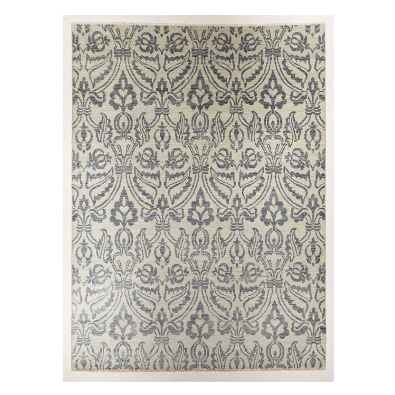 Hand Knotted Damask Rug