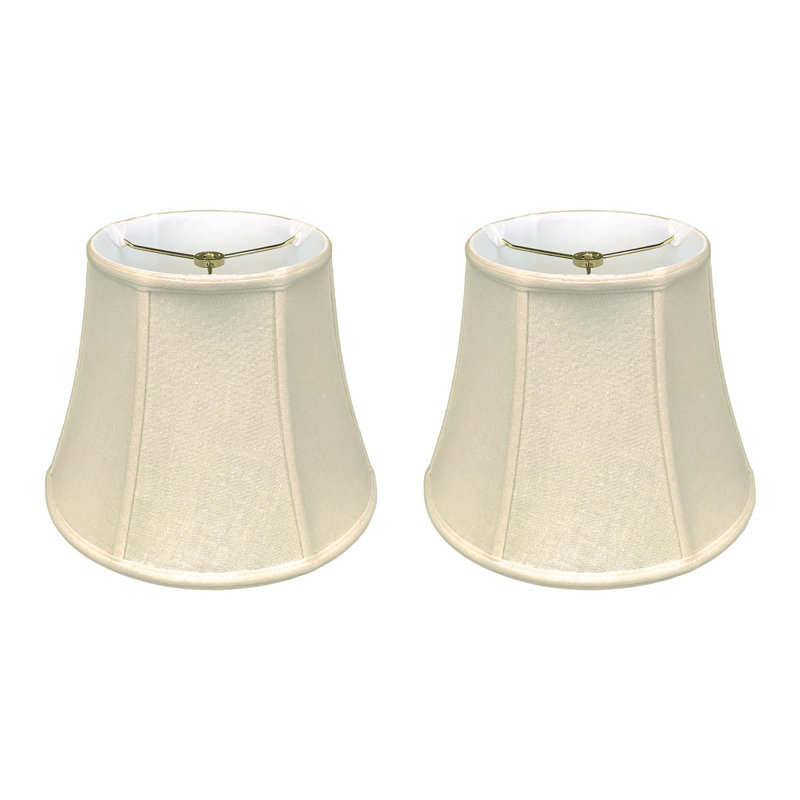 Abat-jour cloche en lin (araignée), Lin beige, H 13,5 po x l 18 po x P 11 po