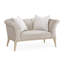 Chaise et demi en velours de l 62 po Yvette