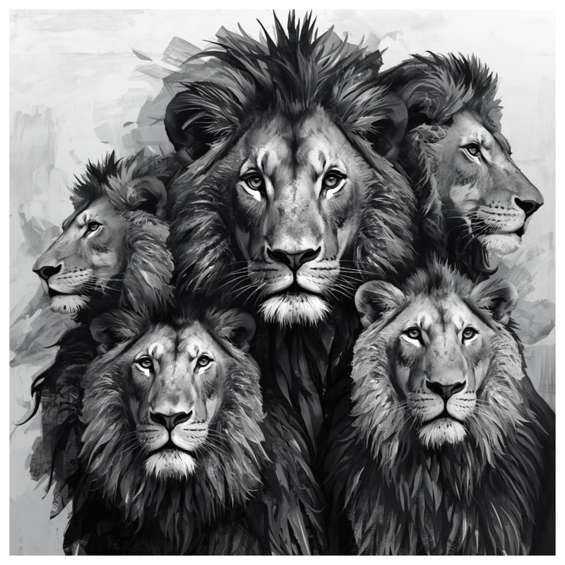 Tapis de bain Group of Lions, L 34 po x L 21 po