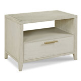 Ariel 1 - Drawer Solid Wood Nightstand