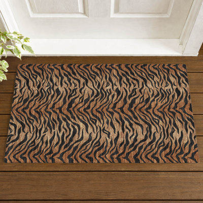Machine Washable Indoor/Outdoor Chantille ACN2925 Animal Print Rug