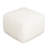 White Boucle In Square Shape With Dense Foam Padding And Pocket Coil Spring System For Maximum Comfort, A Modern Home Ambiance, 22” W X D 16.8” H - Covered Non Marking Foot Caps, Modular ,