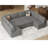 Neemi Oversized Modular Sectional Sofa U Shaped Couch Set With Storage Seat Convertible Large Couch U Shape Set-1760171164