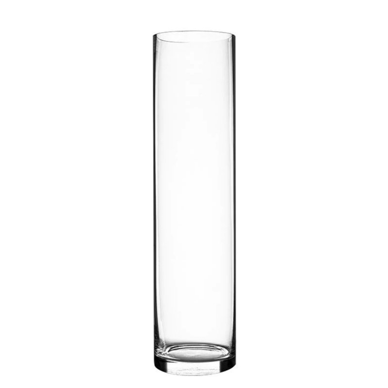 Handmade Glass Table Vase, 26" H x 6.5" W x 6.5" D