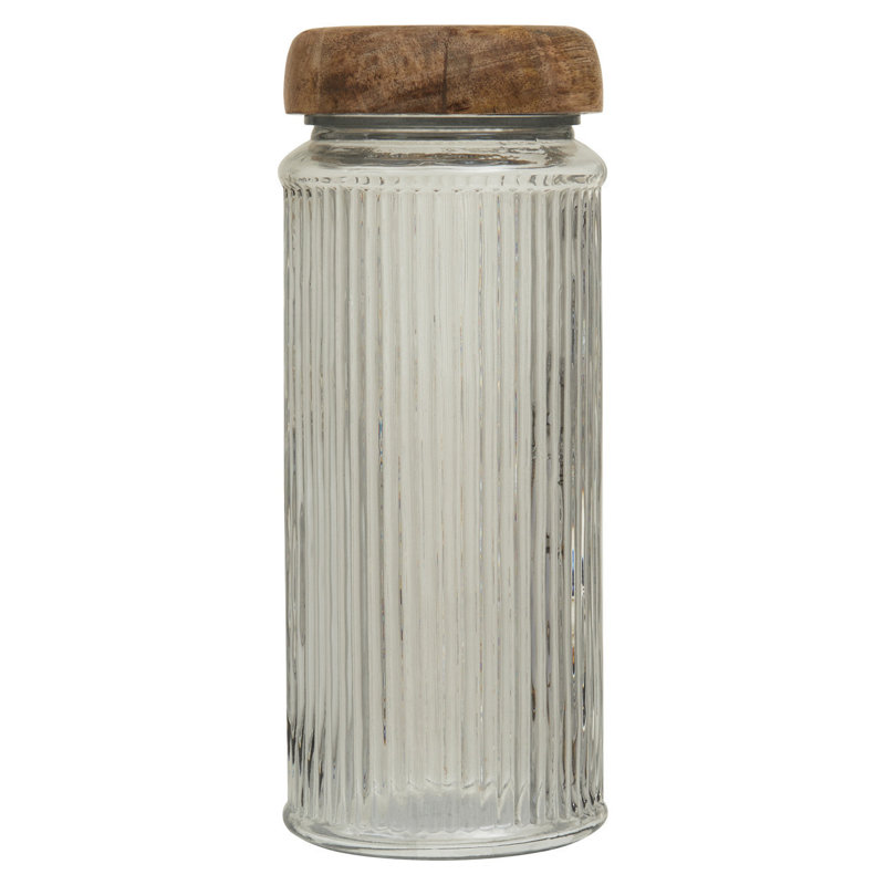 Glass Jar, 26.50cm H x 10cm W x 10cm D