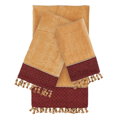 Selesia 3 Piece 100% Cotton Towel Set