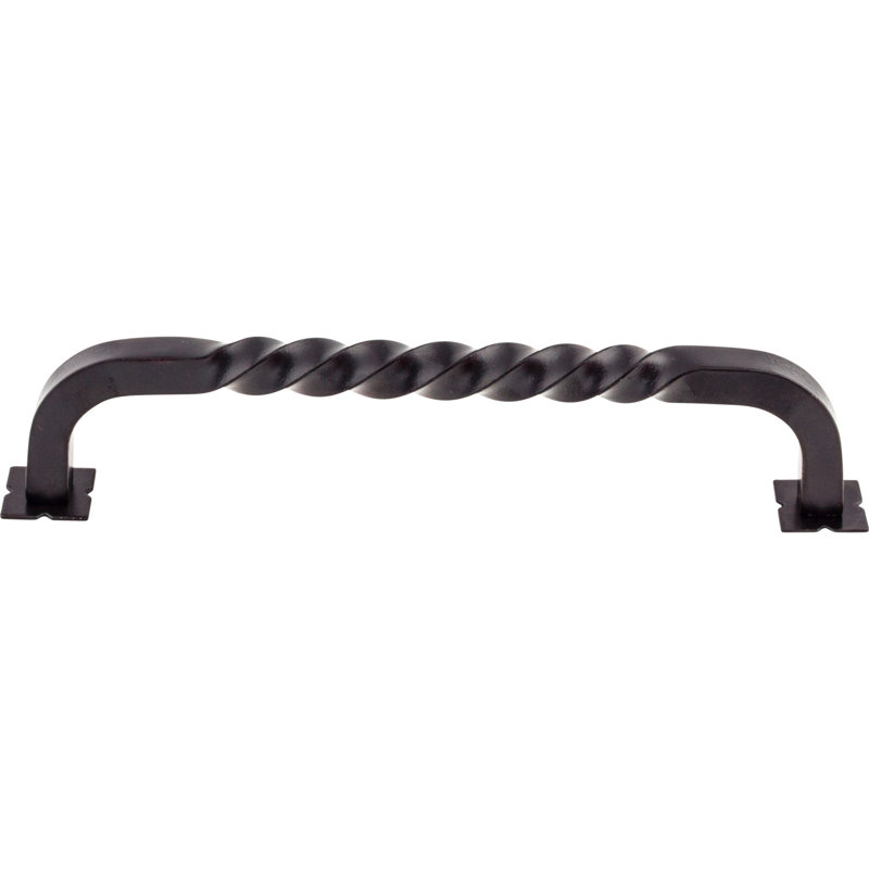 Twist 7" Center to Center Bar pull, 7" Center to Center, Patina Black